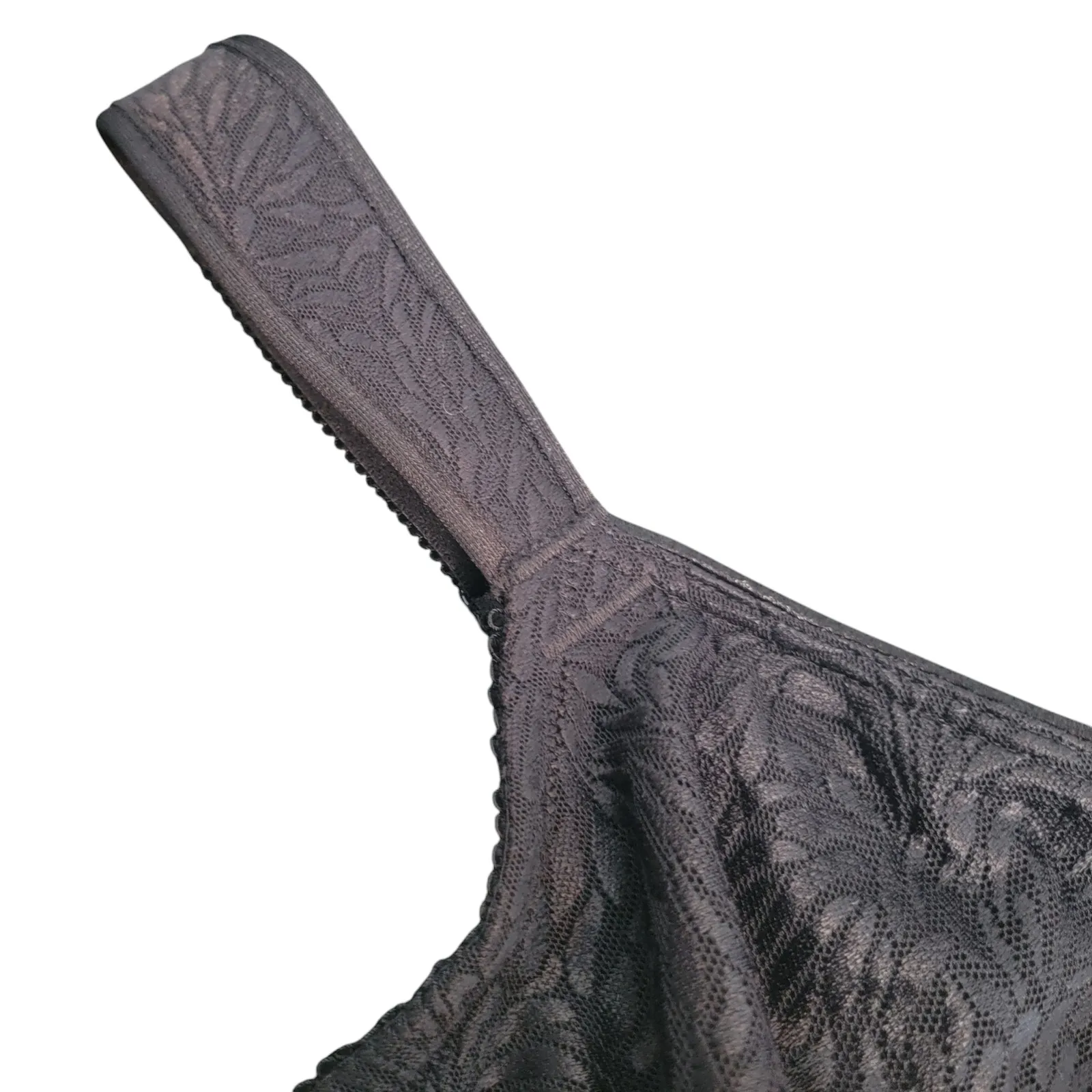 Wacoal  855367 Jacquard Underwire Bra Black 32DD - Image 6