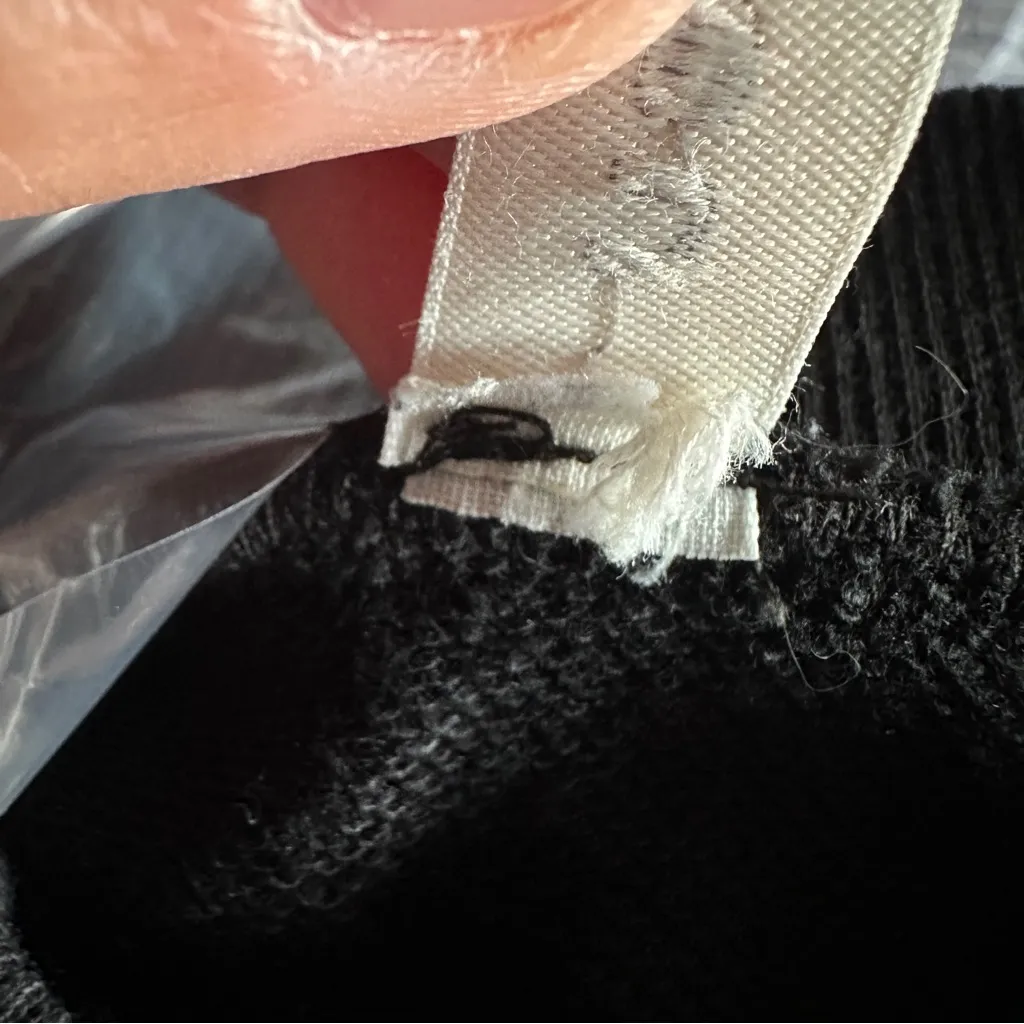 Nap Women’s Loungewear Terry Cropped Boxy Sweatshirt Mock Neck in Black L Size L - Image 11