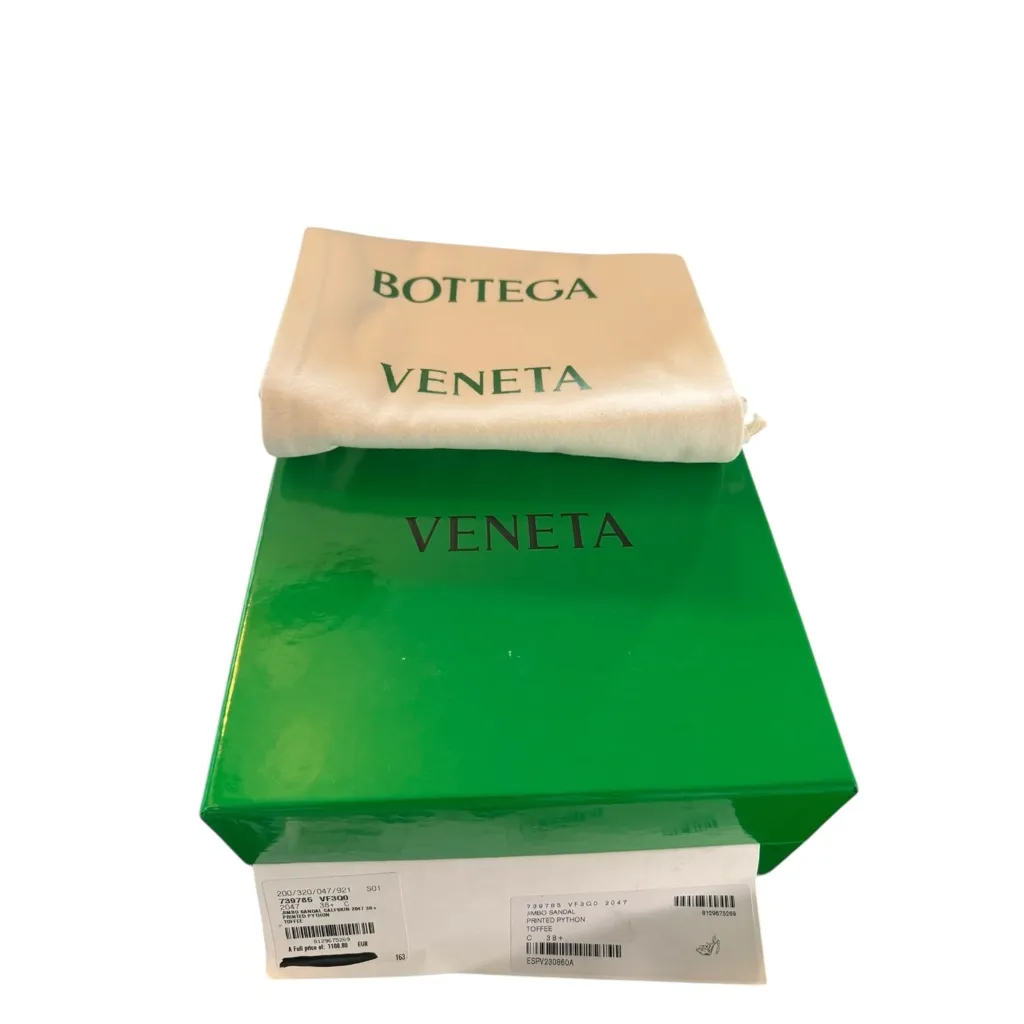 NWT Bottega Veneta Brown Leather Jimbo Sling Back Sandals EU Size 38.5/US 8.5 - Image 14