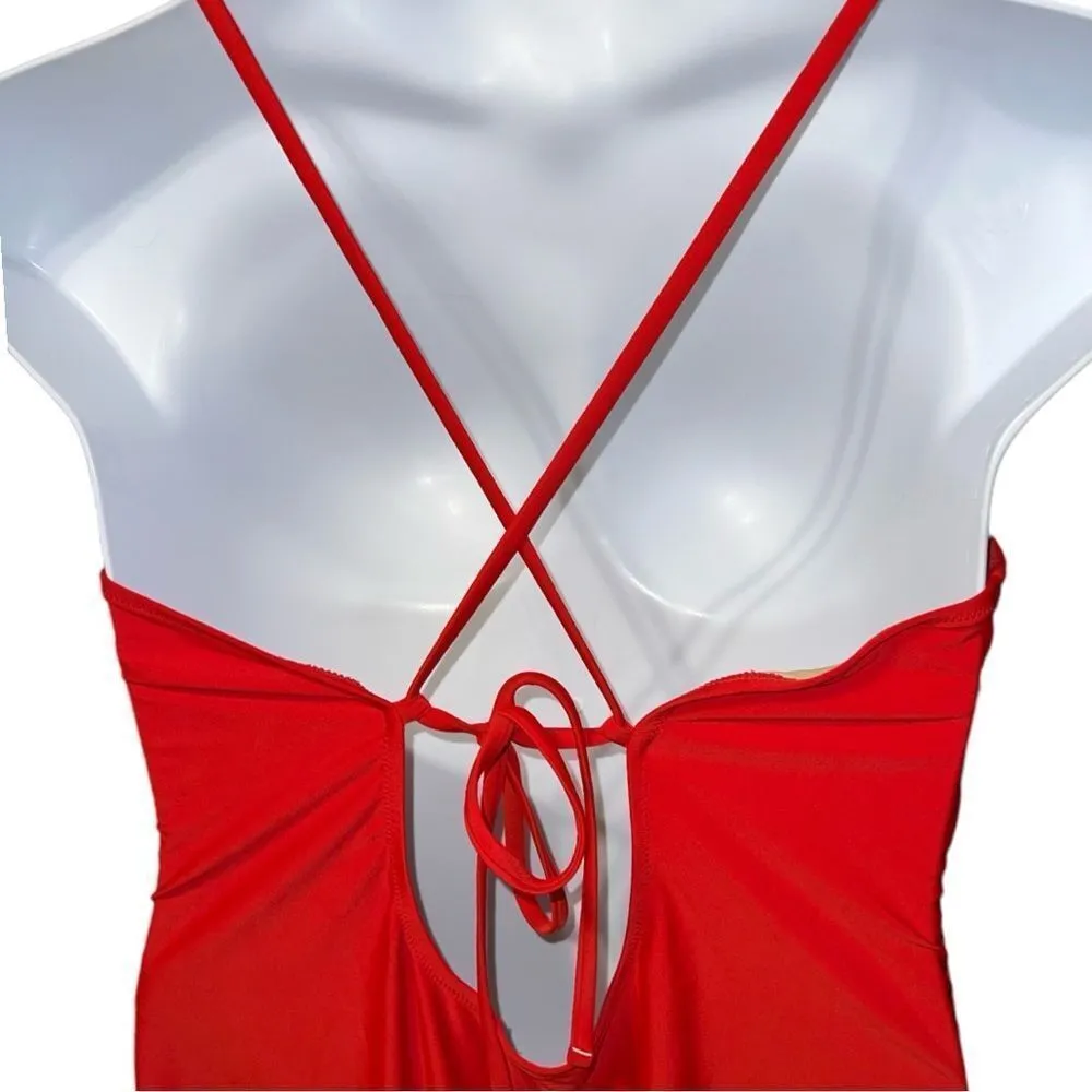 Old navy red with ruffle one piece swimsuit! New - Image 4