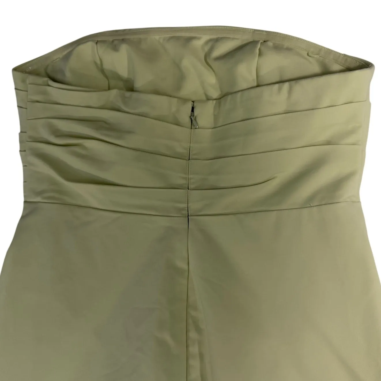 Shona Joy Lani Strapless Draped Maxi Dress Pistachio Green New - Image 6