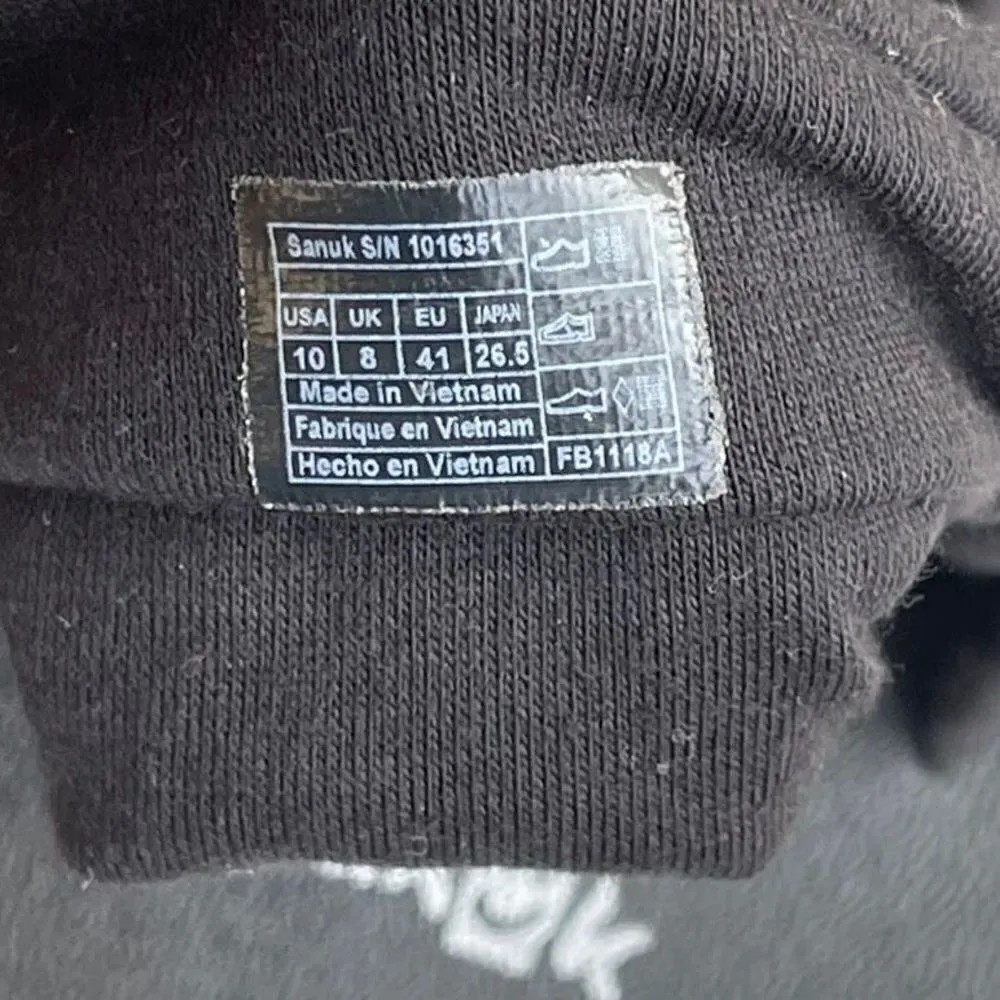 Sanuk Women’s Yoga Sling Thong Flip Flops Sandals 10 Black Casual Comfort - Image 2