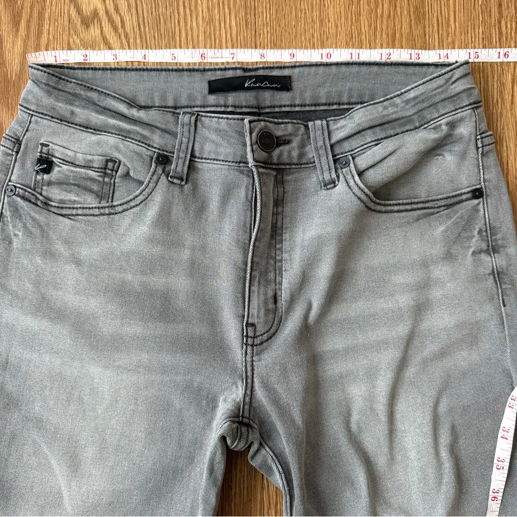 KANCAN WOMEN'S GRAY STRAIGHT JEANS RN#144635 - Image 8