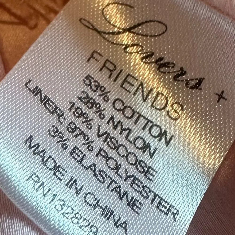 Lovers + Friends Marlie Pink Lace Dress Shift 3/4 Sleeves Size Small Women's NWT - Image 11