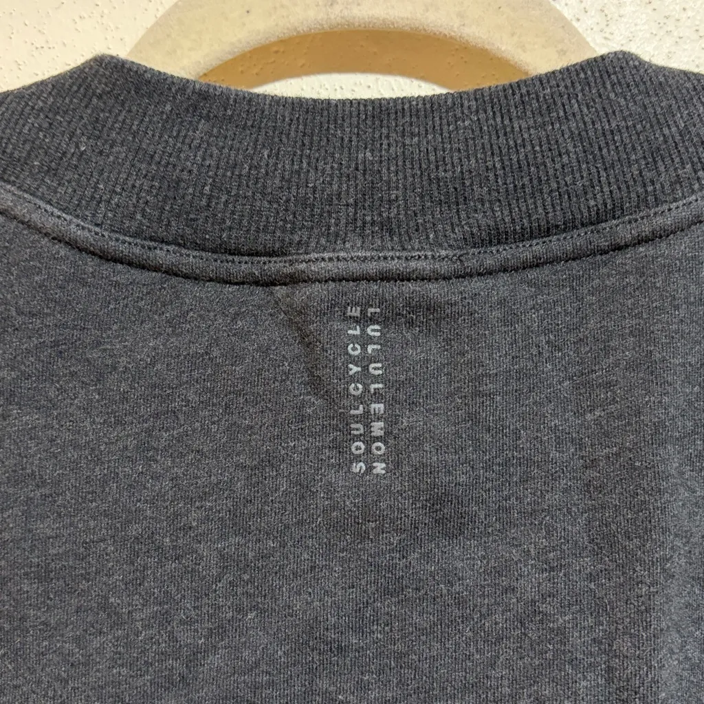 Lululemon x SoulCycle To The Beat Gray Grey Splatter Crewneck Sweatshirt - Image 10