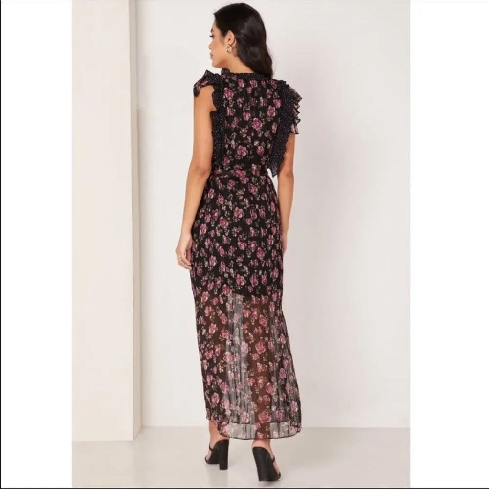 Foxiedox X Anthropologie Anaise Floral Print Maxi Dress Small - Image 2