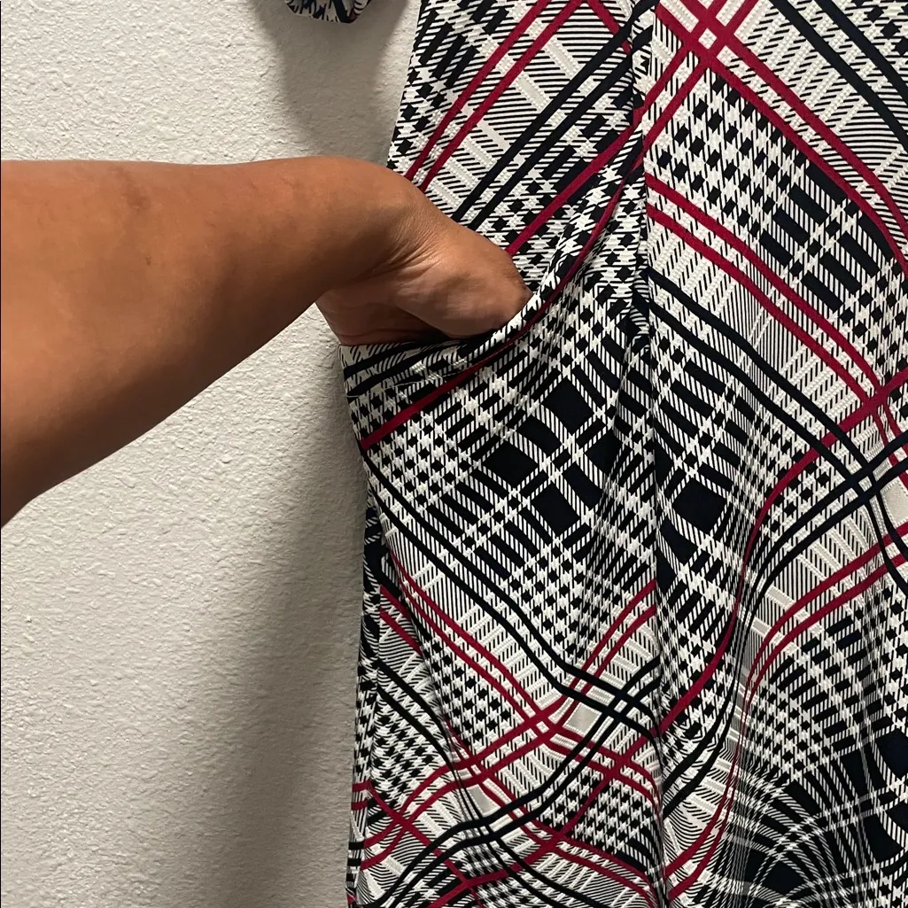 Robbie Bee Geometric Pattern Dress - Image 4