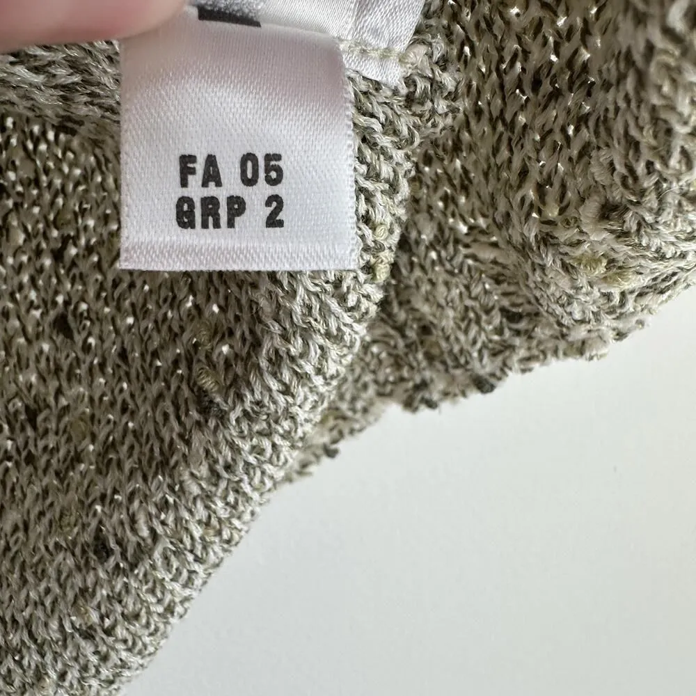 St John Sport Sweater Vest Womens Medium Gray Textured Knit Wool Boucle Tank Top - Image 10