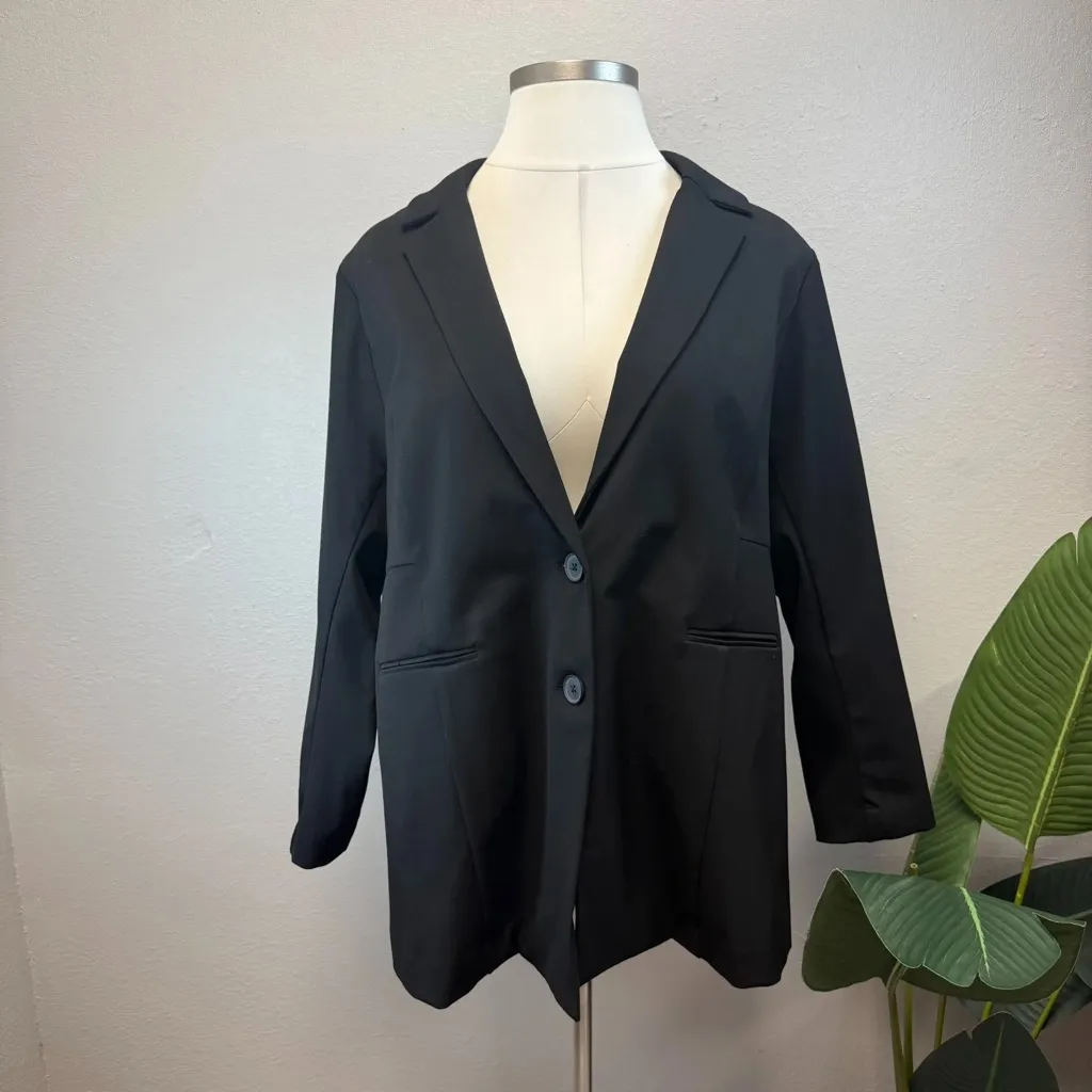 Torrid Black Studio Luxe Long Line Blazer - New - Size 22/24 (3) - Image 2