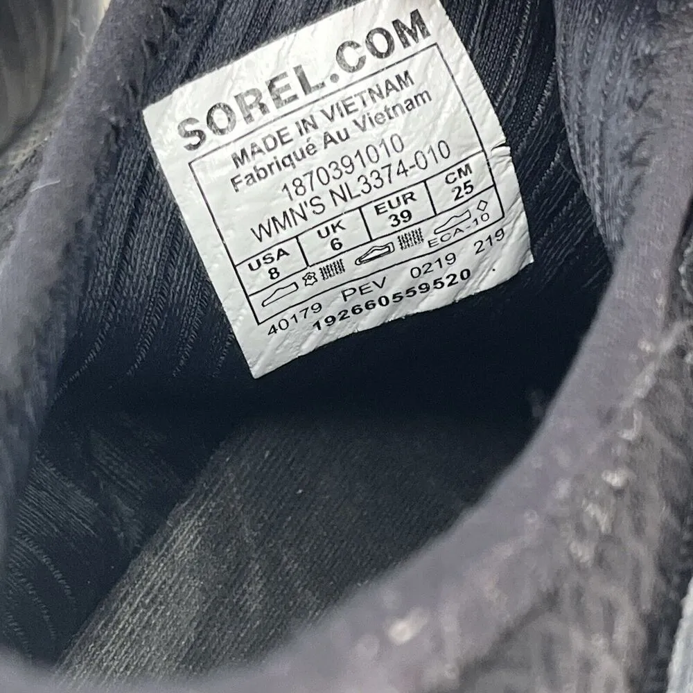 Sorel Kinetic Sneaker Black Womens Size 8 - Image 6