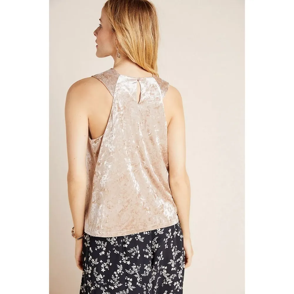 NWT Anthropologie Porridge Jessie Velvet Halter Top - Image 3