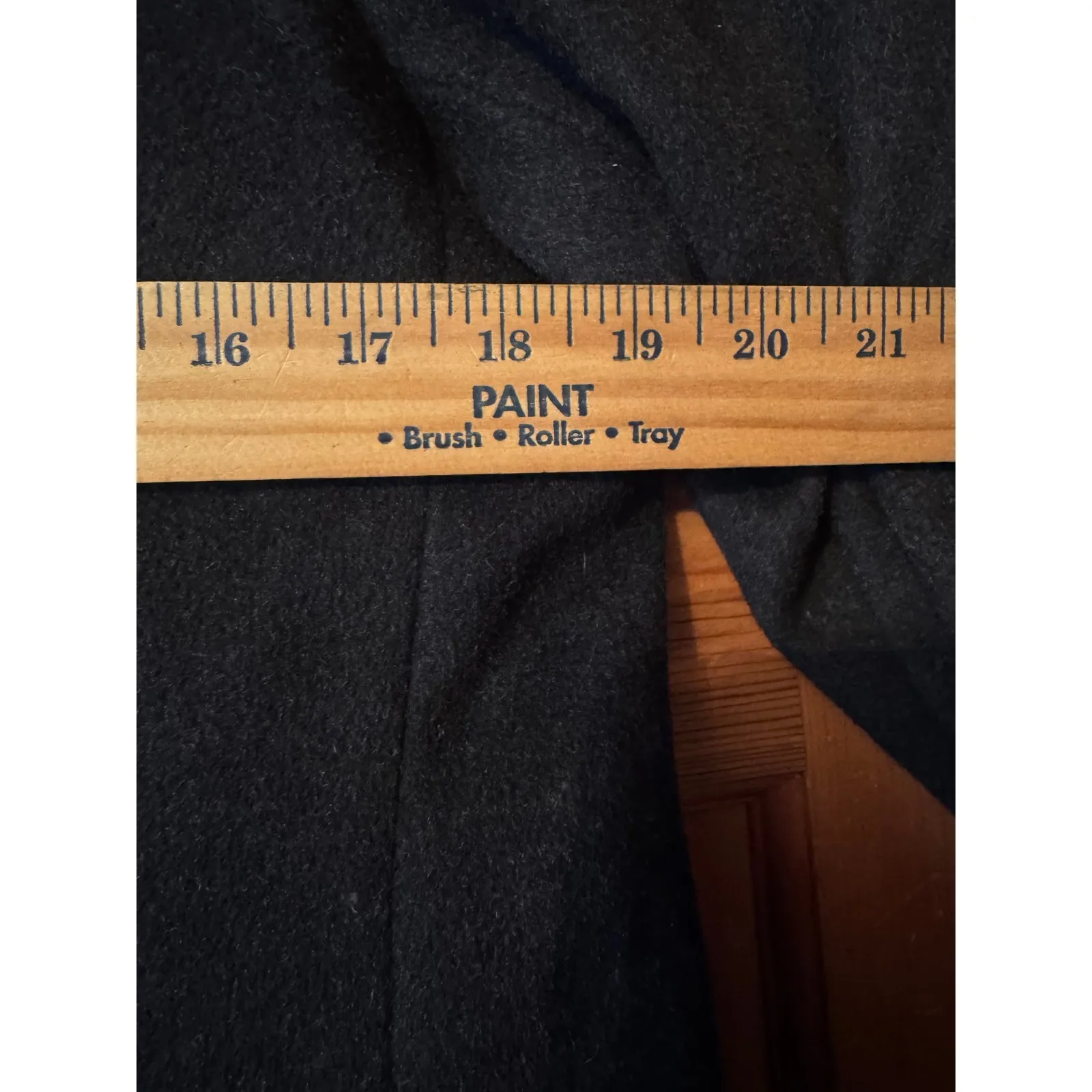 Pendleton Petite Wool Cashmere Blend Coat Funnel Neck Button Front Black Womens - Image 7