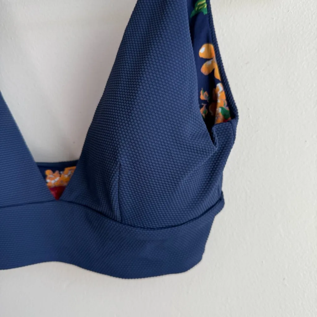 NWOT MAAJI Indigo Blue Paradisus Longline Triangle Bikini Top - Image 9