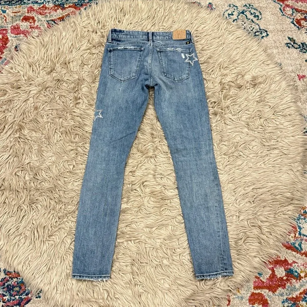 Lucky brand Stella skinny embroidered jeans 00/24 - Image 6