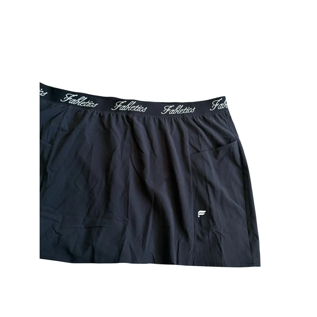 FABLETICS Black Woven Logo Pocket Skort w/ Built in Shorts Size 4X NEW NWT - Image 6
