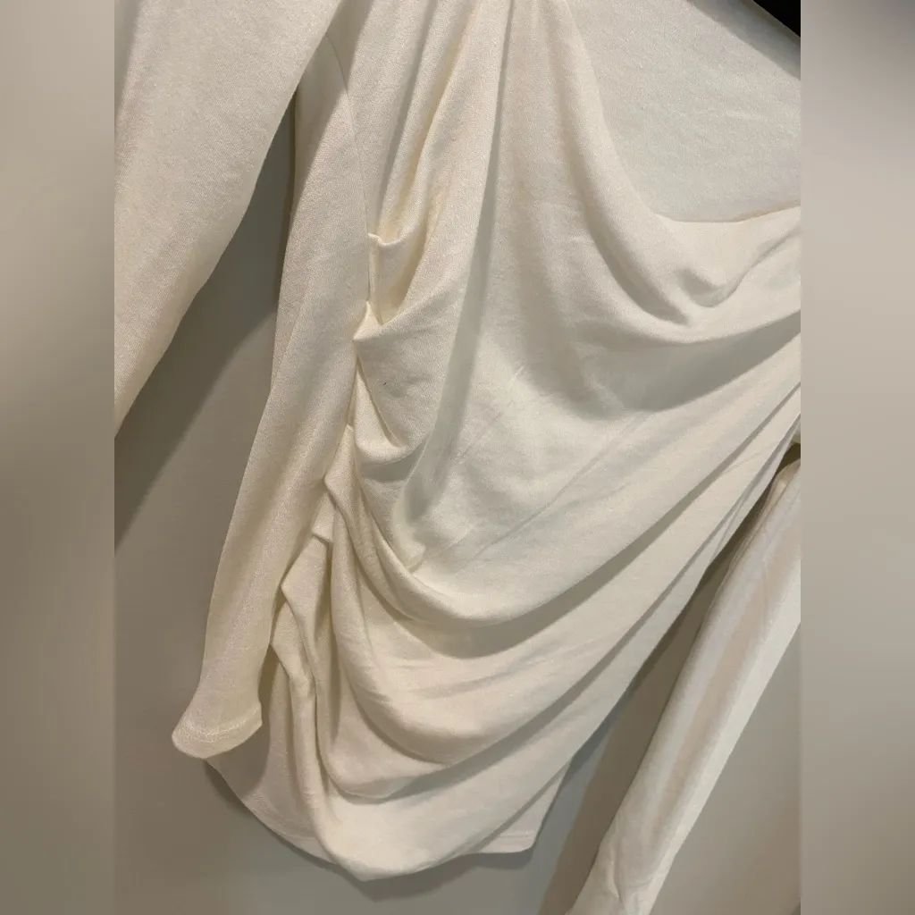 NWT-Elegant White Women's Top-Size Medium - Image 3