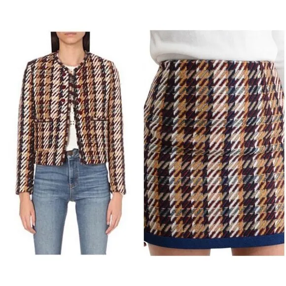 💕SANDRO PARIS💕 Matching Suit Set: Marianne BlazerJacket + Nasty Skirt ~ 38 EU - Image 3