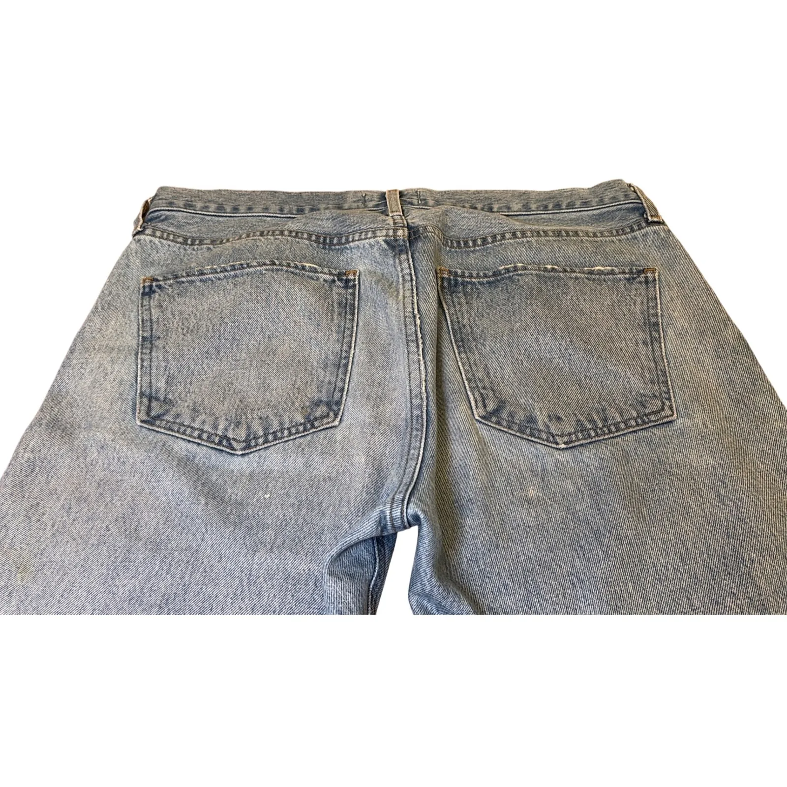 AGOLDE Womens Jeans Size 31 Cherie‎ High Rise Light Wash Straight Leg Distressed - Image 9