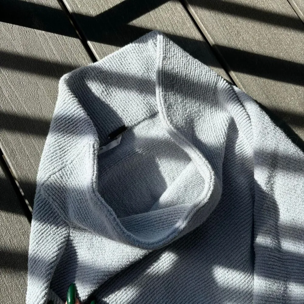 Free-people Women's Grey and Blue Jumper - Image 3