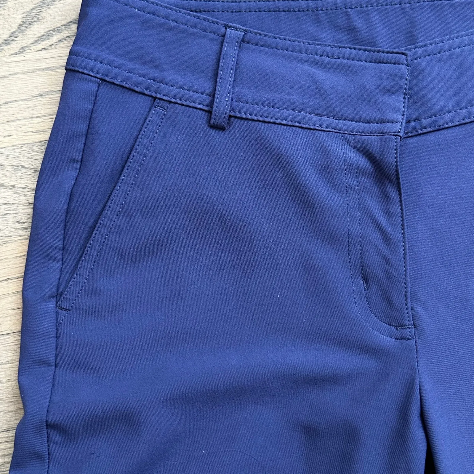 Pebble Beach Performance Womens Capri Pants Golf Cropped Blue Size 6 - Image 2