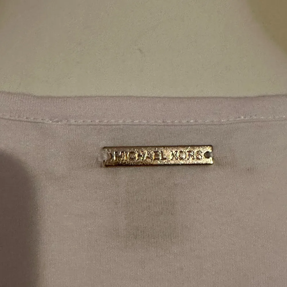 Michael Kors White Waffle Knit Lace Up Top / Tie In Front 3/4 Sleeves Sz S. - Image 8