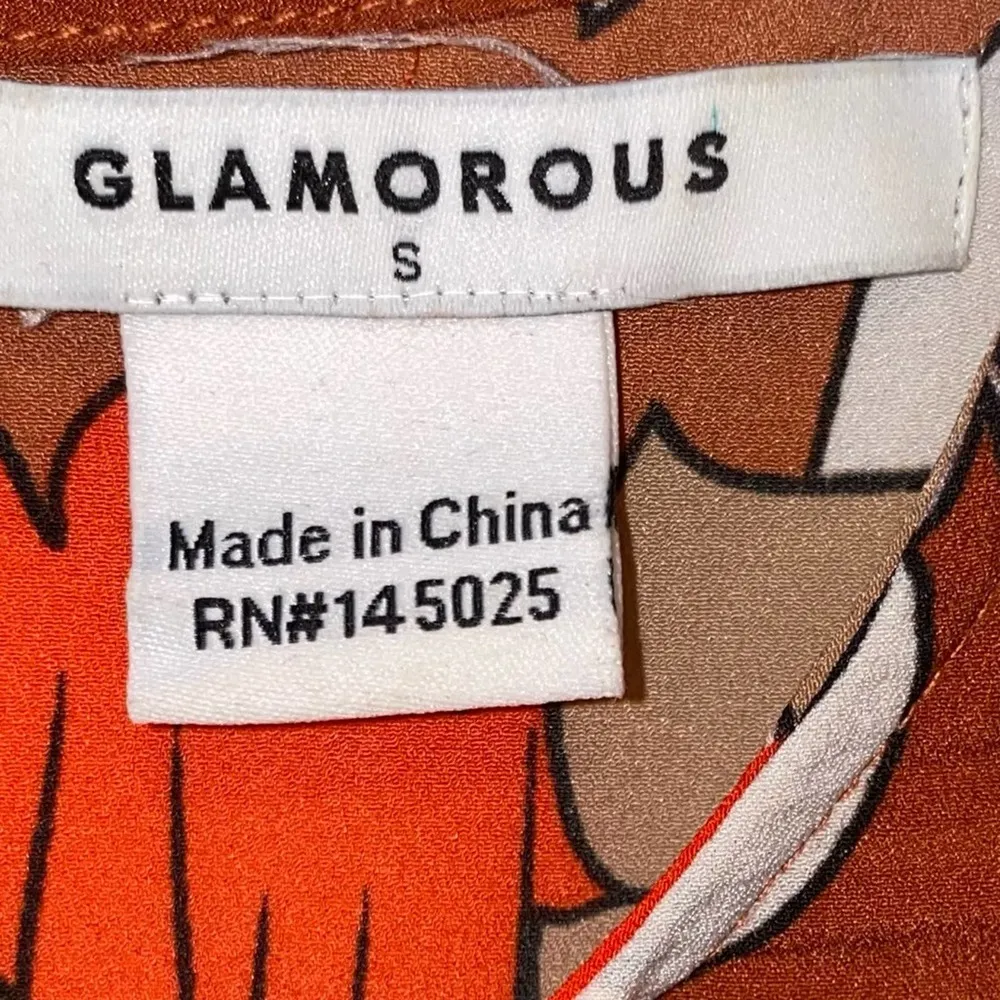 Glamorous Brown Floral Mini Dress - Image 5