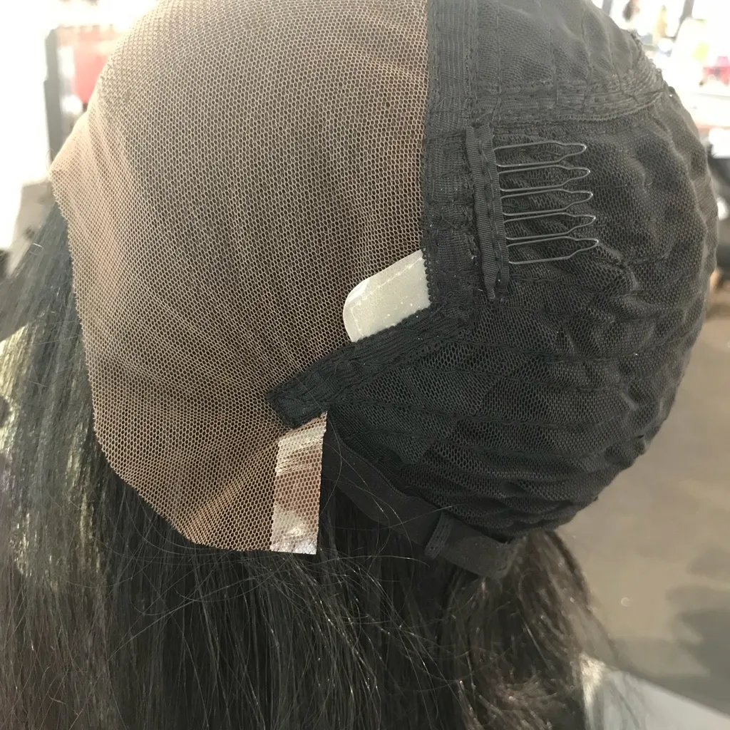 Wig Black Fullcap 13X6 Swisslace Freepart Long Wig - Image 8