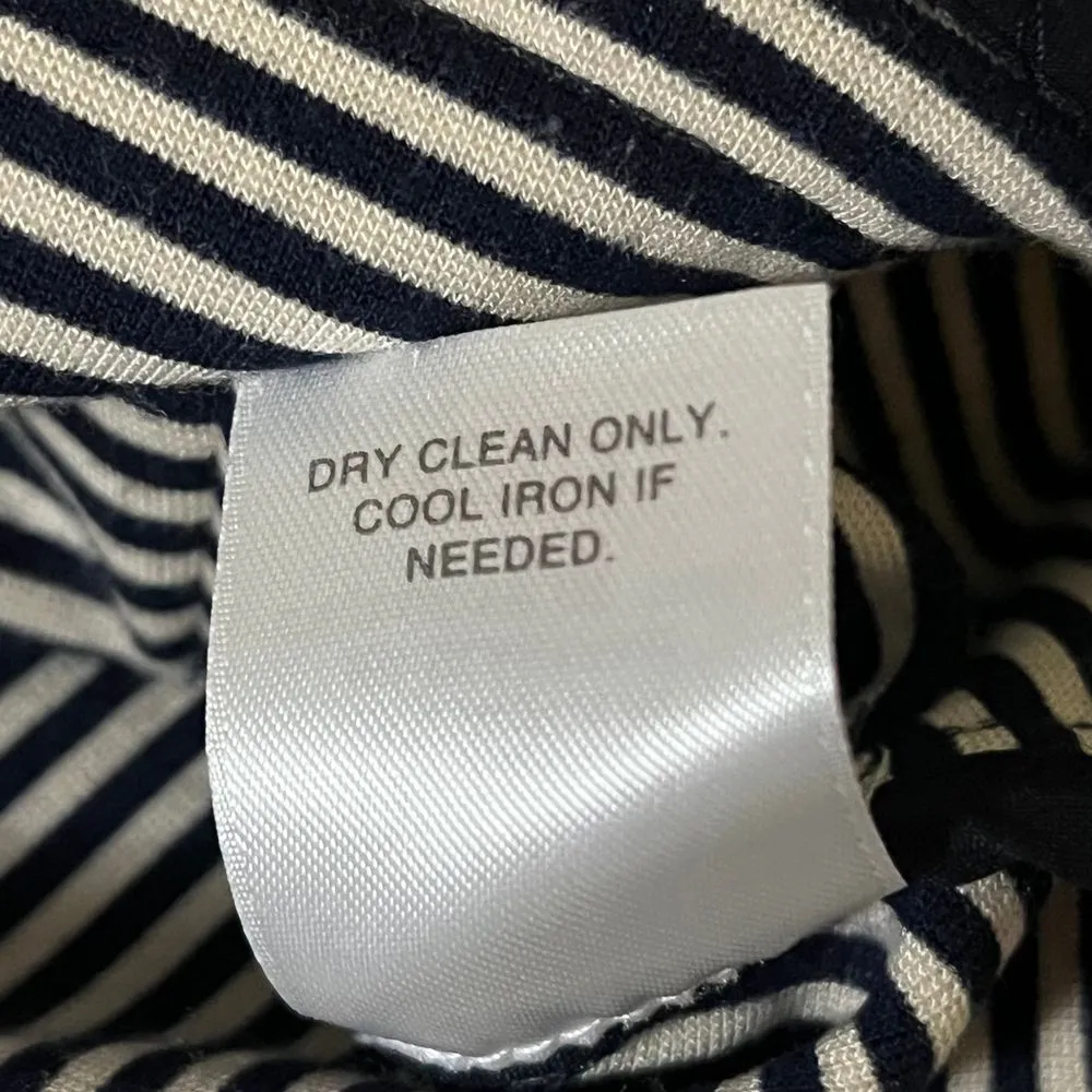 Stylish Black and White Striped Blazer Jacket Casual Office Wear - Image 12