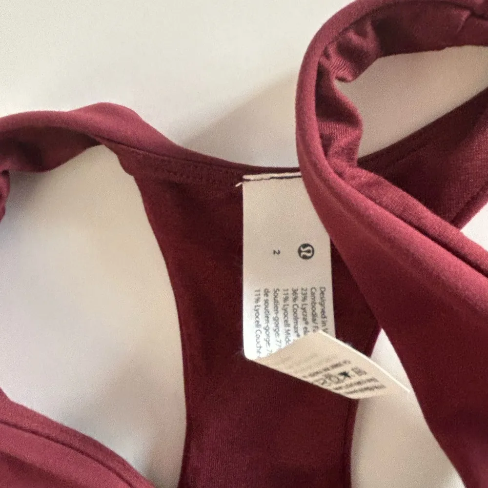 Wunder Train Longline Bra *Medium Support, C/D Cup Mulled Wine Sz 2 - Image 5