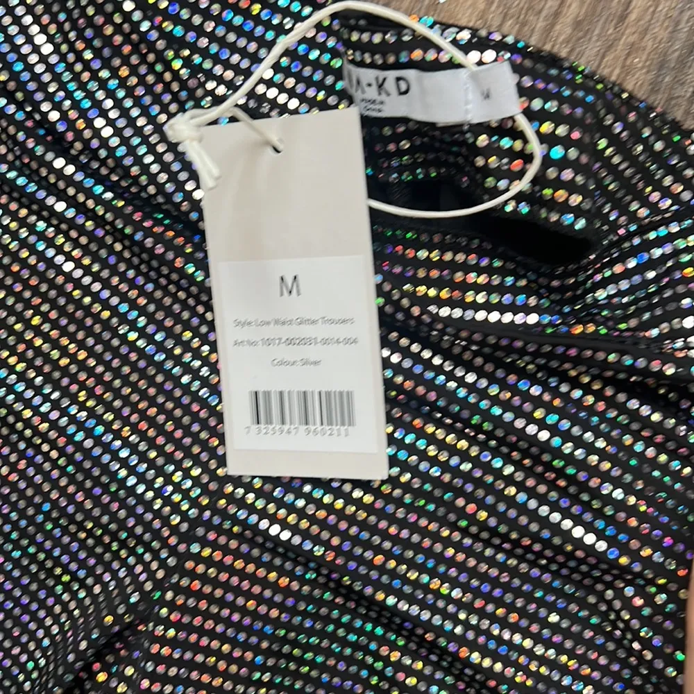 Na-Kd Low Waist Glitter Trousers - Image 5