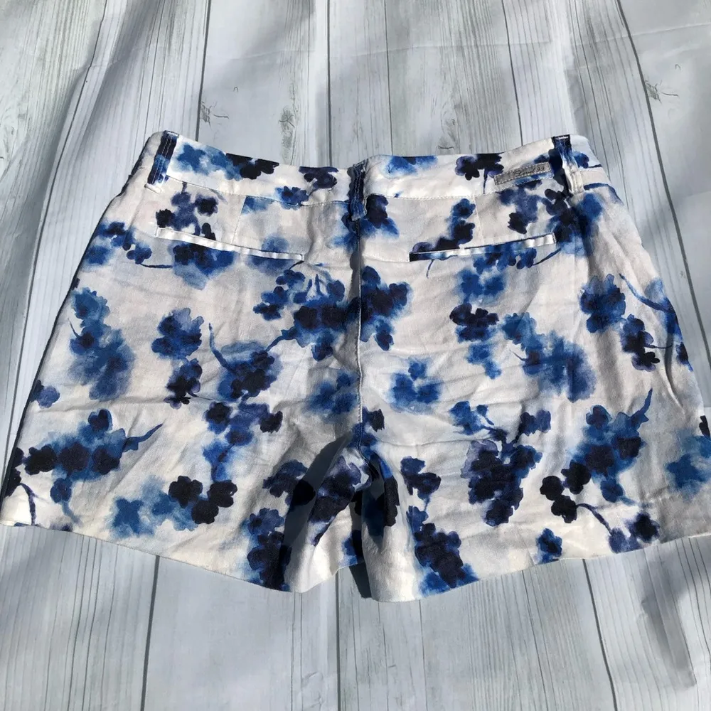 Linen Blend Printed Shorts 28 - Image 3