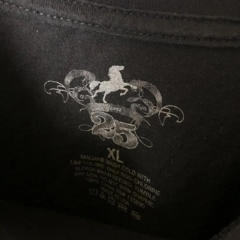 Mustang Rock Ages T Shirt Band Made In USA Graphic Tee Short Sleeve XL - Image 4