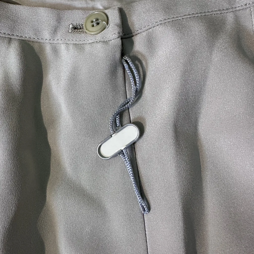 Vintage‎ Giorgio Armani Women's Straight Pencil Skirt  Tan  8  Silk Blend Y2K - Image 11