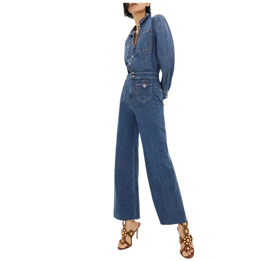 Veronica Beard High-Rise Wide Leg Jeans w/ Tags Size 26 NWT - Image 6