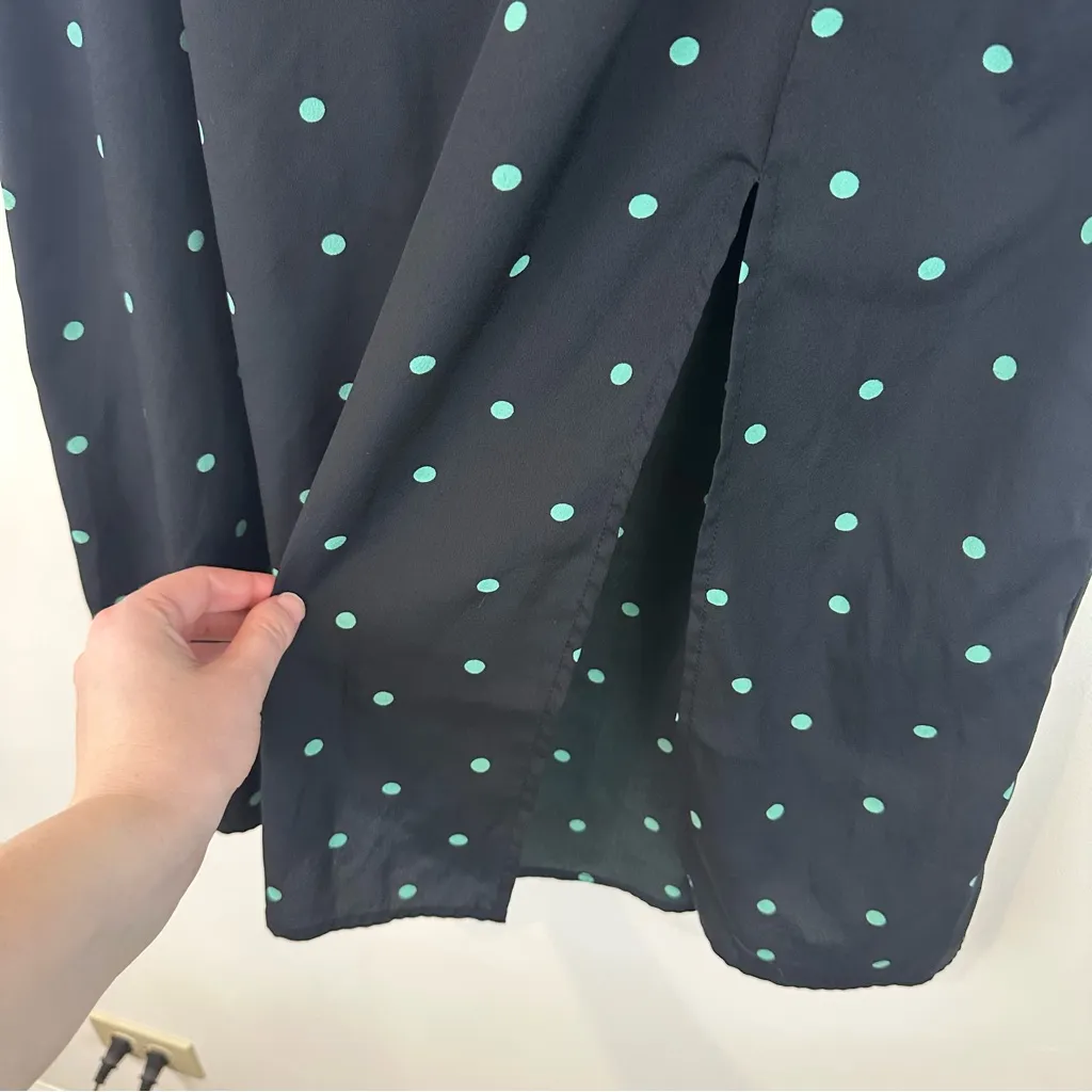 Wednesday's Girl Midmaxi Skirt With Front Split in Black Scattered Spot Small - Image 7