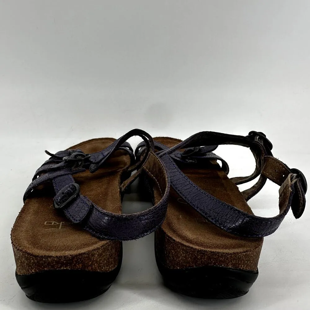 Dansko Jameson Sporty Trail Sandals Strappy Buckle Leather Purple EU 40 US 9 - Image 5