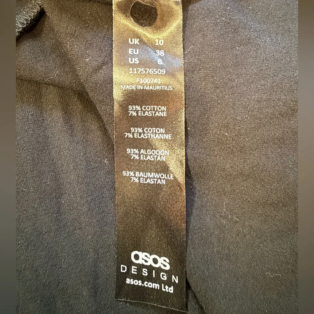 Asos design Classic Black Maxi Dress Size 6 - Image 5