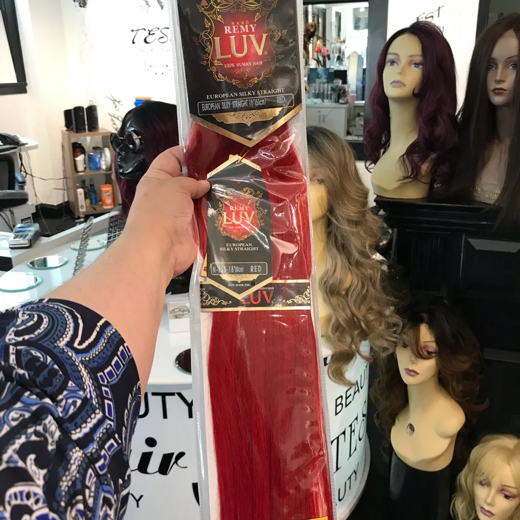 Hair extensions weave Red 18 inch sewn - Image 2