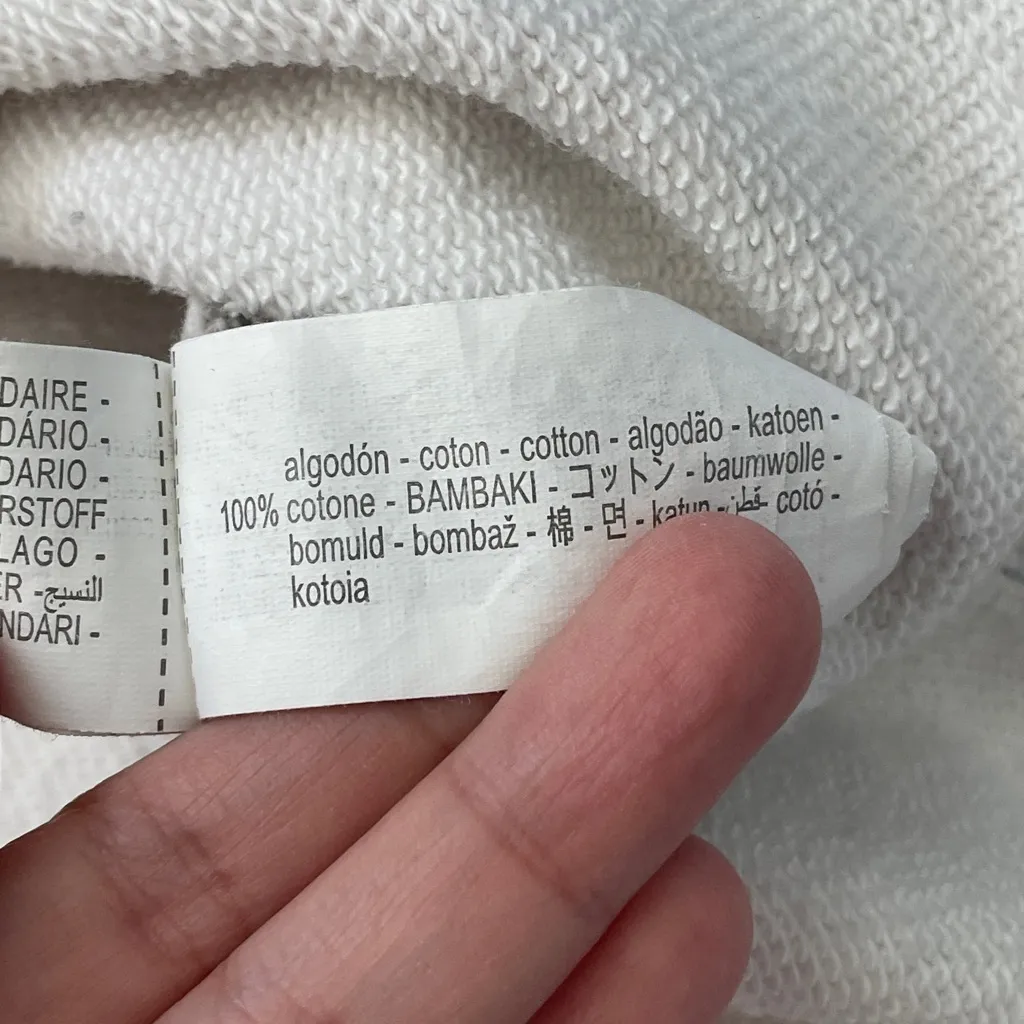 Zara Xevi Sola Sweatshirt art womens White (small) oversized artsy colorful - Image 9