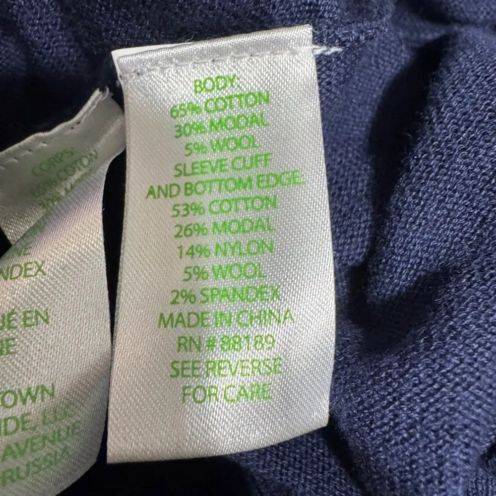 Lilly Pulitzer Jupiter Knit Sweater‎ Shift Dress Navy Blue XS Long Sleeve - Image 11