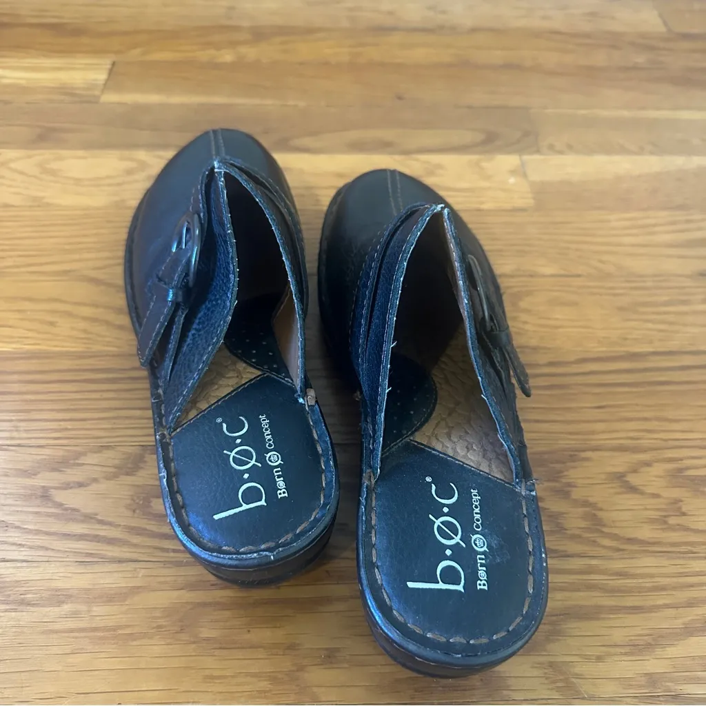 BOC Born Leather Clogs Brown Size 9 - Image 2