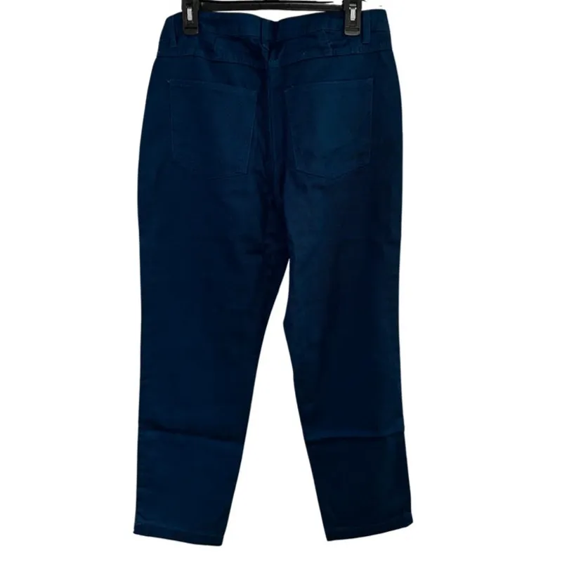 JESSICA LONDON Dark Teal Blue Jeans Size 12W Petite - Image 2