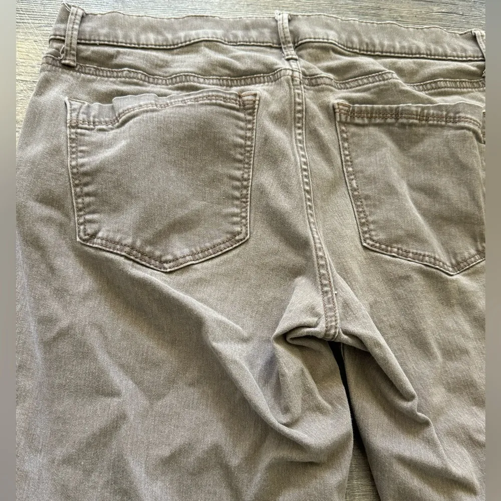 Express Ankle Legging Stretch Mid Rise Rise Jeans Gray Brown Size 10 R - Image 7