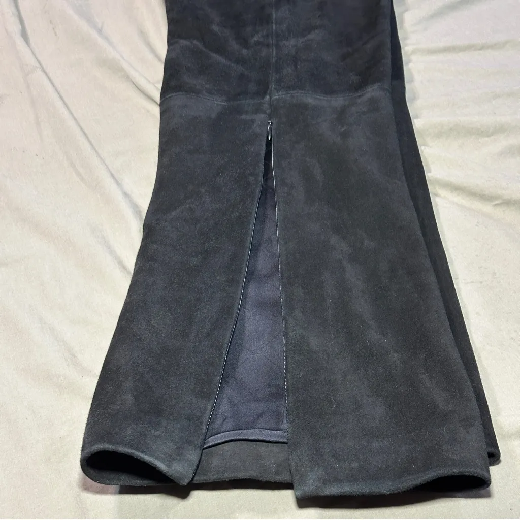 St. John Couture Black Suede Pants Sz 6 - Image 8