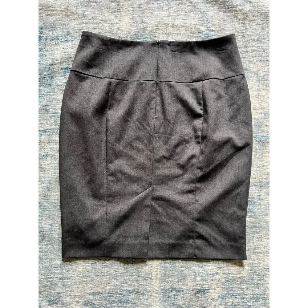 Simply Styled by Sears Gray Pencil Skirt Size 4 Petite - Image 2