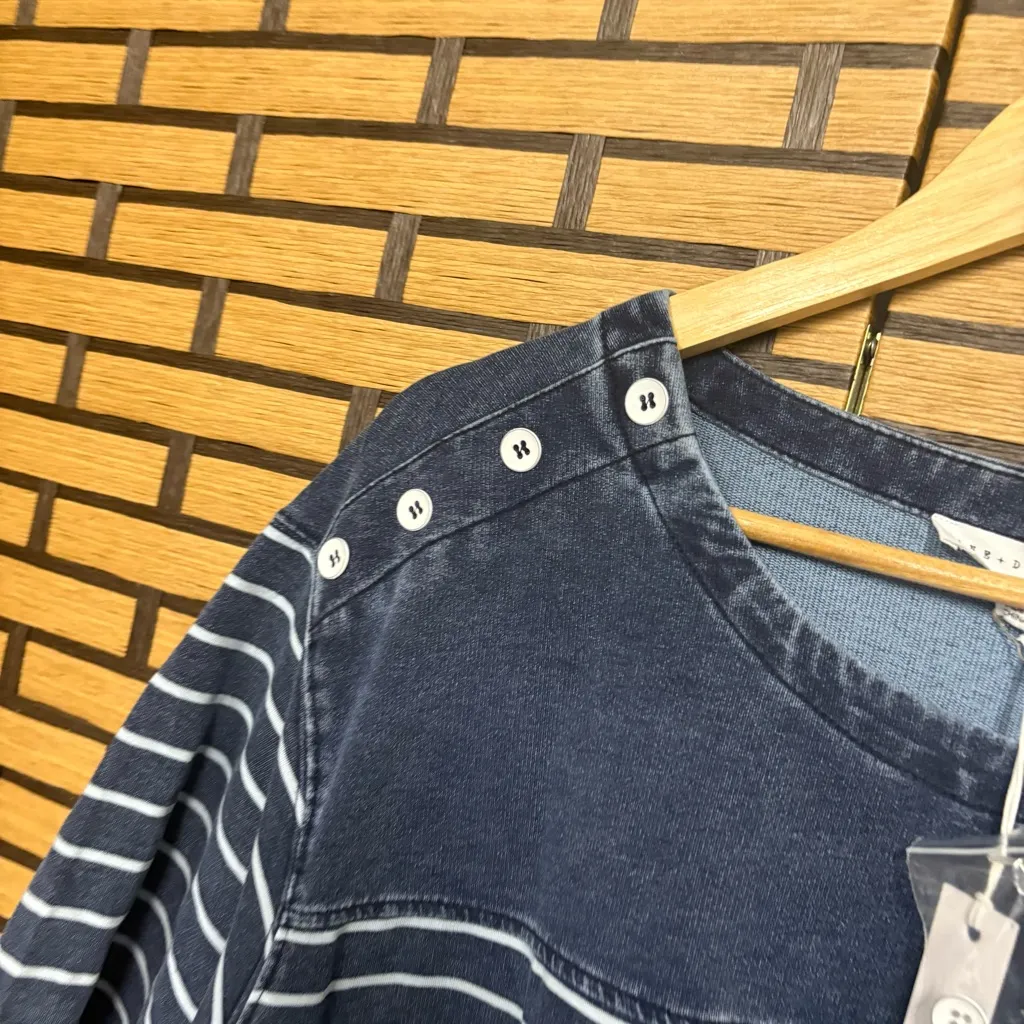 Jane & Delancey Blue And White Stripe Short Sleeve Dress Size 1X‎ - Image 5