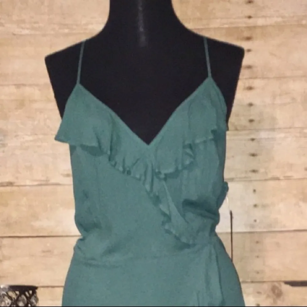 Free Press dress NWT green‎ ruffled Nordstrom Medium - Image 4
