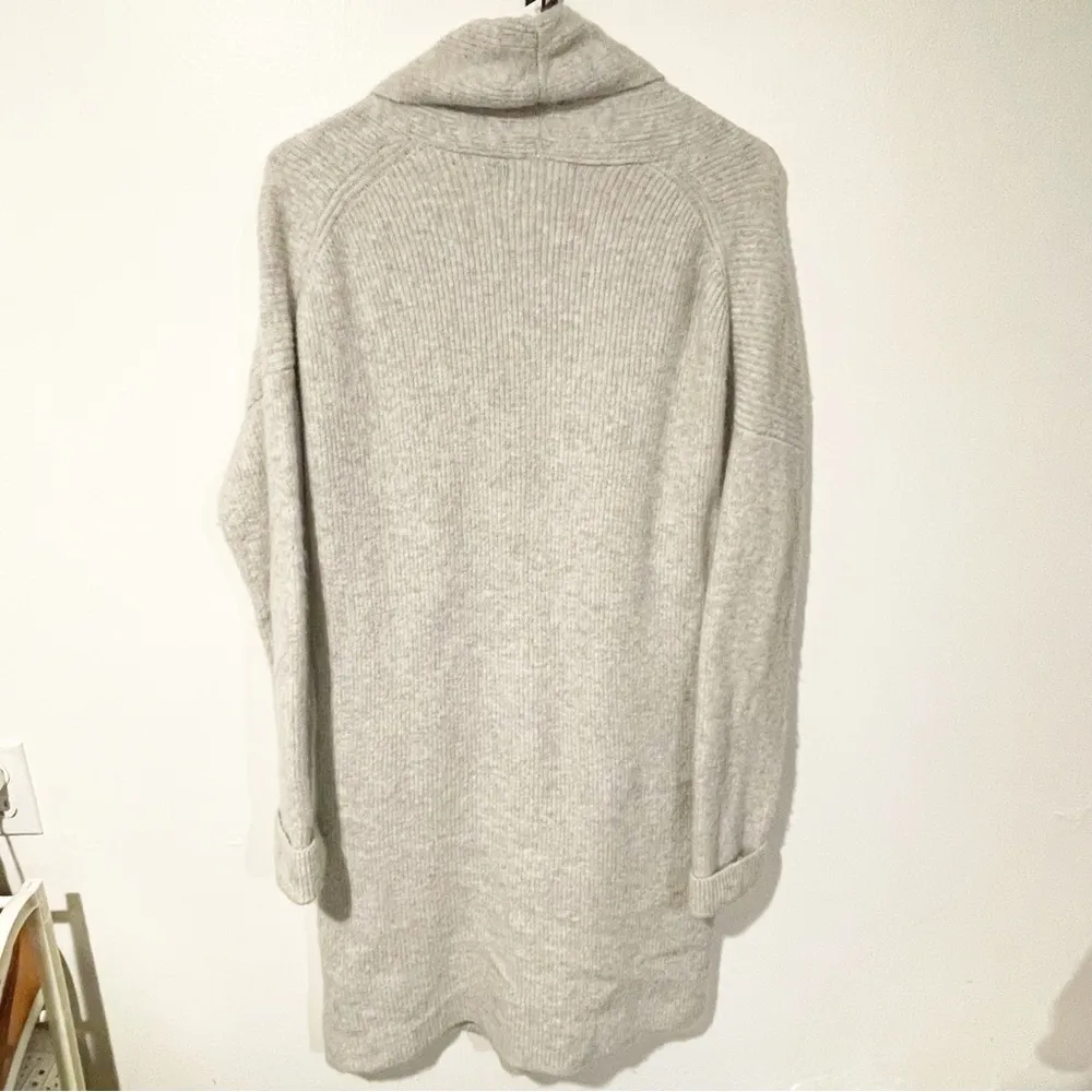 J. Crew Size Small Grey Double-Breasted Wool Blend Cardigan Coat - Image 5