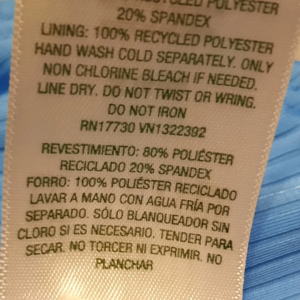 Wild Fable Blue Ribbed Bikini Top Size Small (4-6) - Image 5