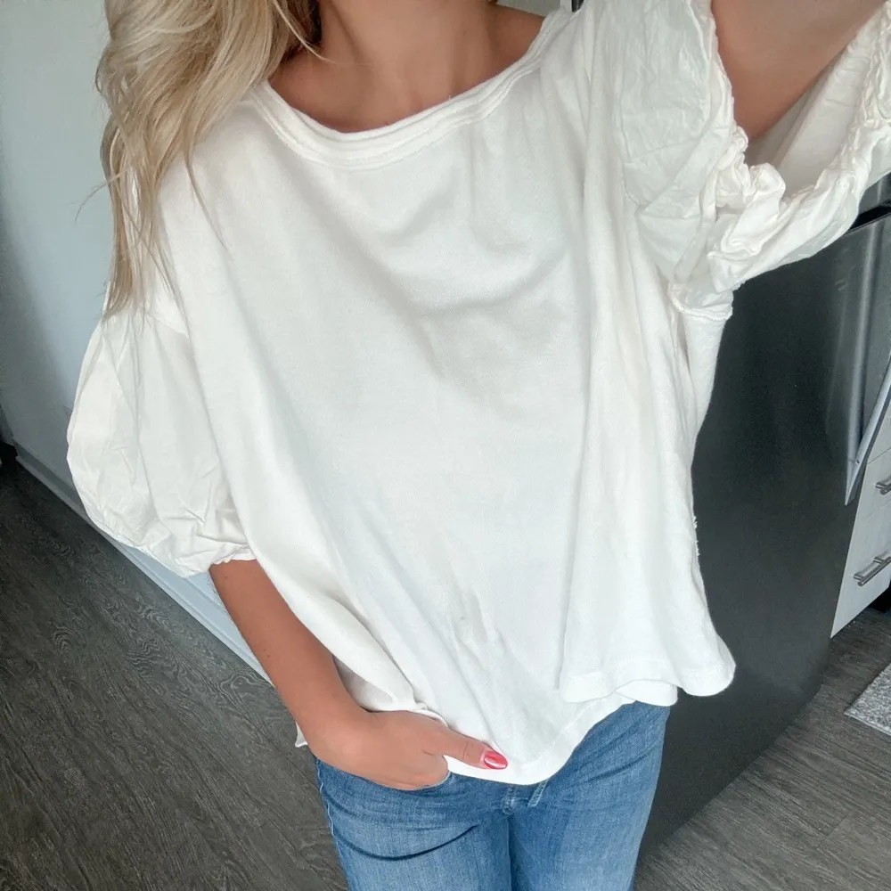 FREE PEOPLE Blossom White Blouse XS - Image 5
